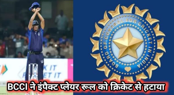 IPL से पहले BCCI का बड़ा फैसला, Impact Player Rule खत्म 1 IPL से पहले BCCI का बड़ा फैसला, Impact Player Rule खत्म