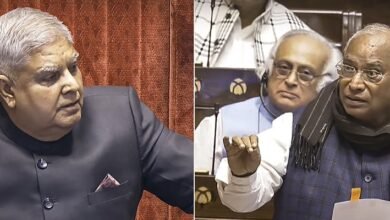 धनखड़ और खरगे के बीच तीखी नोकझोंक