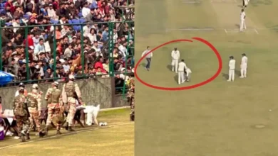 विराट कोहली के रणजी मैच में मची भगदड़, स्टेडियम में फैंस की भारी भीड़