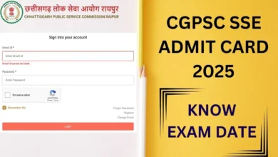 CGPSC SSE 2025 Admit Card जारी, ऐसे करें डाउनलोड