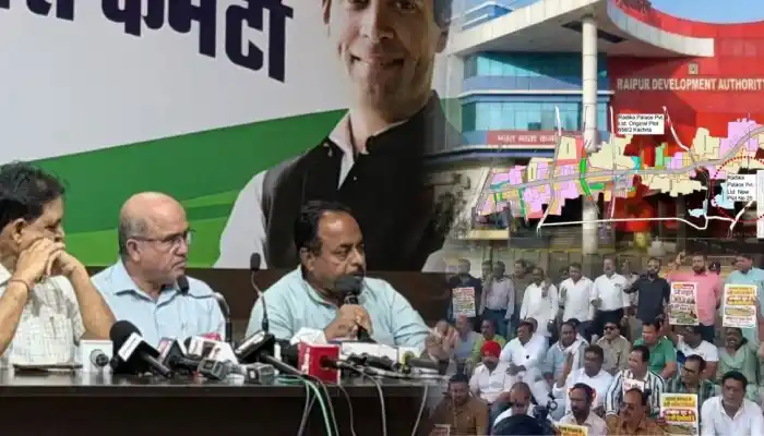 RDA भू-आवंटन पर कांग्रेस का हल्लाबोल: मंत्री की पत्नी से जुड़ी कंपनी को जमीन देने के आरोप, राजीव भवन में प्रेस कॉन्फ्रेंस के बाद RDA दफ्तर का किया घेराव 1 aamaadmi.in