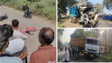 दो सड़क हादसे में 2 की मौत: हाइवा और ट्रेलर में हुई भिड़ंत, ड्राइवर की मौत, इधर अज्ञात वाहन ने बाइक सवार को कुचला 3 aamaadmi.in